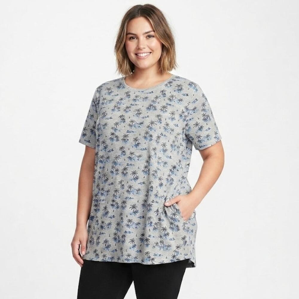 Goodfellow & Co Tropical Tunic Top Plus Size 2X